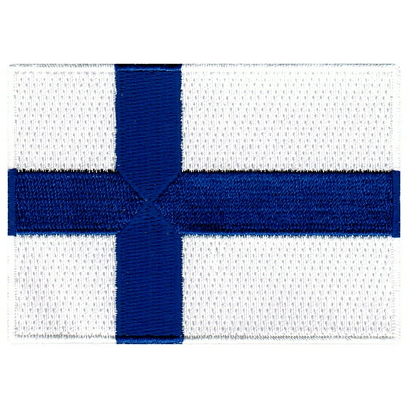Finland Flag Embroidered Iron-on Patch