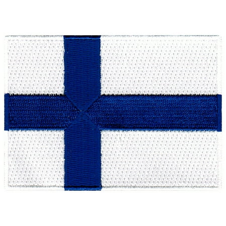 Finland Ribbons - Finland Flag Embroidered Iron-on Patch