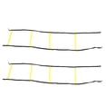 thumbnail image 2 of Speed Training Rope Ladder, Portable Adjustable Rung Spacing 2PCS Rope Ladder  For Sports, 2 of 8