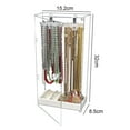 thumbnail image 5 of Yesbay Jewelry Rack Organizer Necklace Holder Rotatable Design Dustproof Clear Earrings Jewelry Organizer Display Case, 5 of 7
