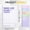 Light Violet, variant on A5 Lined Hardcover Journal with 120 Pages, Double-Wire Binding, 136gsm Thick Paper, for Daily Writing and Planning, in Light Blue