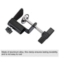 thumbnail image 4 of Uxcell 0.49" Hole Dia. Universal C Clamp Table Lamp Microphone Arm Mount Desk Clamp, Black 2 Pcs, 4 of 6