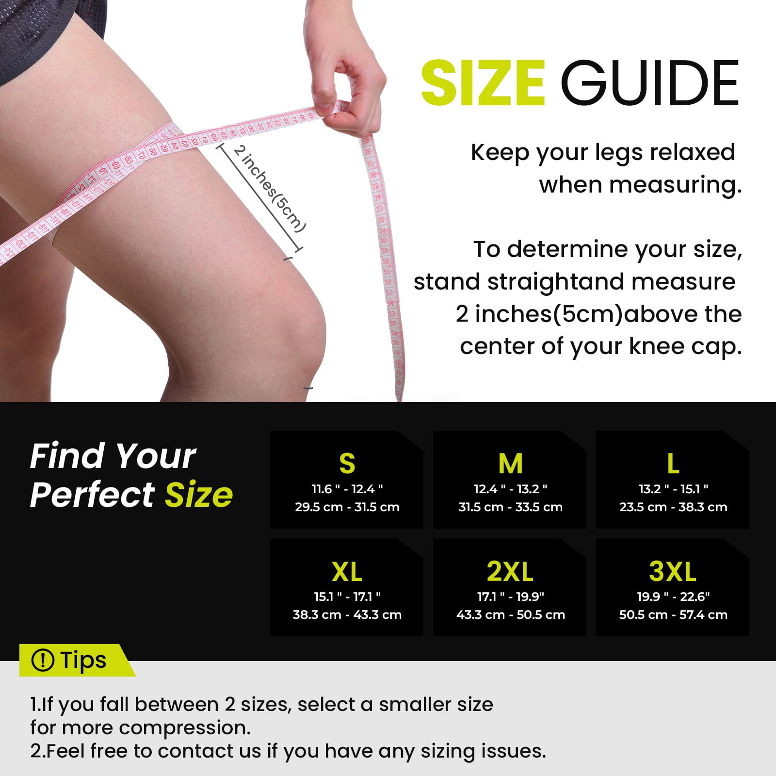 Bukihome Knee Brace Support with Gel Pads & Side Stabilizers, Adjustable Compression for Pain Relief, Meniscus Tear, Arthritis, ACL, MCL. Ideal for Running, Working Out, Sports (Large)