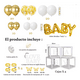 thumbnail image 2 of Kit Globos Decoración Baby Shower Y Primer Cumpleaños Bebé Xtellar dorado, 2 of 4
