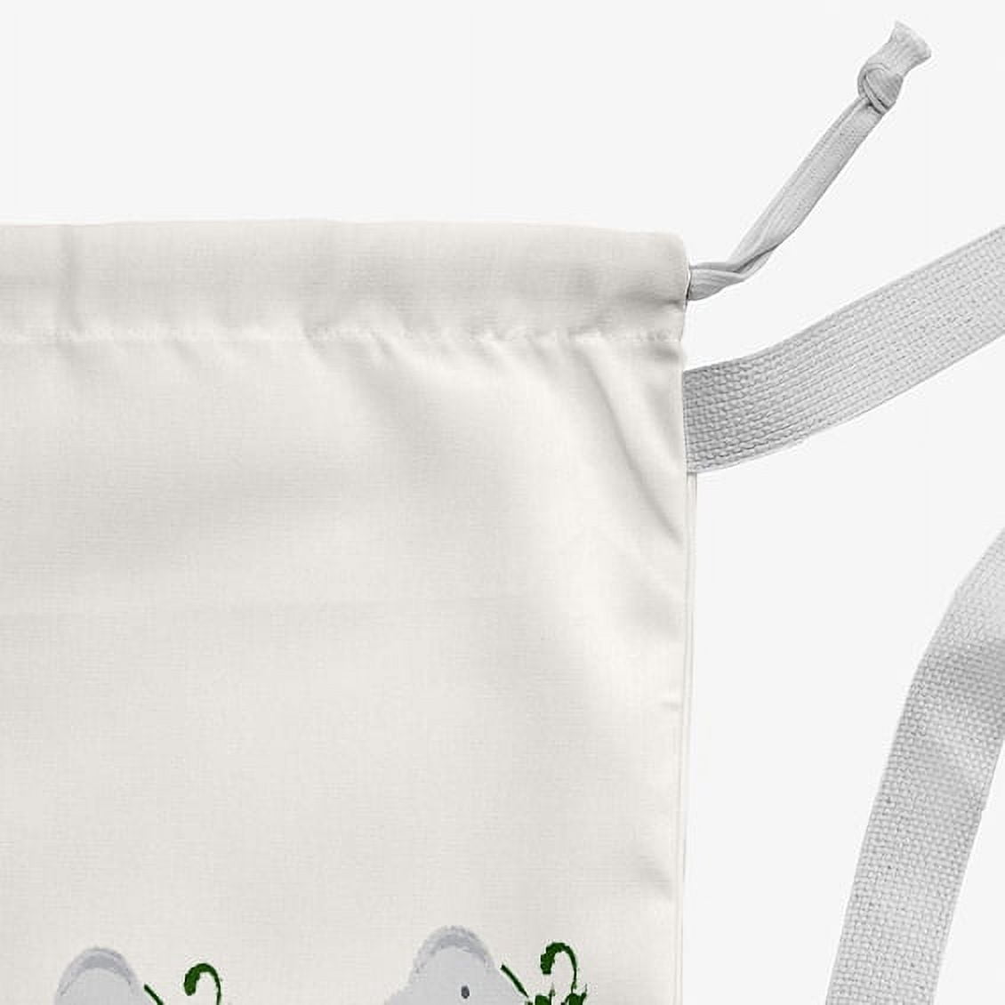Simply Daisy Merry Christmas Birds 28 x 36 inch Gray Laundry Bag