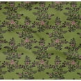 thumbnail image 4 of oneOone Organic Cotton Poplin Twill Fabric Leaves & Floral Block Print Fabric By The Yard 42 Inch Wide, 4 of 4