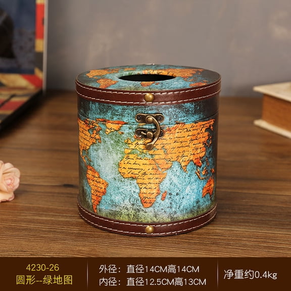 MRLESS Round Tissue Box For Tissue Holder Cylinder Car Travel Tissue Container Tissue Storage Tissue Dispenser Vehicle Tissue Accessories