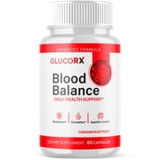 GlucorX Blood Balance Support Pills Advanced Formula Vitamin Supplement Glucor X 60 Capsules
