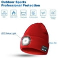 thumbnail image 3 of MAMOWEAR Unisex Bluetooth Beanie with Headlight, Upgraded Musical Knitted Cap,Gifts for Men Women, 3 of 3