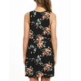 thumbnail image 2 of QINCAO Women Dresses Sleeveless Short Dresses for Women O-Neck Floral Print Casual Loose Summer Female Dresses, 2 of 3