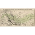 thumbnail image 2 of Rand McNally 24x14 Black Ornate Wood Framed with Double Matting Museum Art Print Titled - Northern Pacific Railroad Land Grants 1890, 2 of 4
