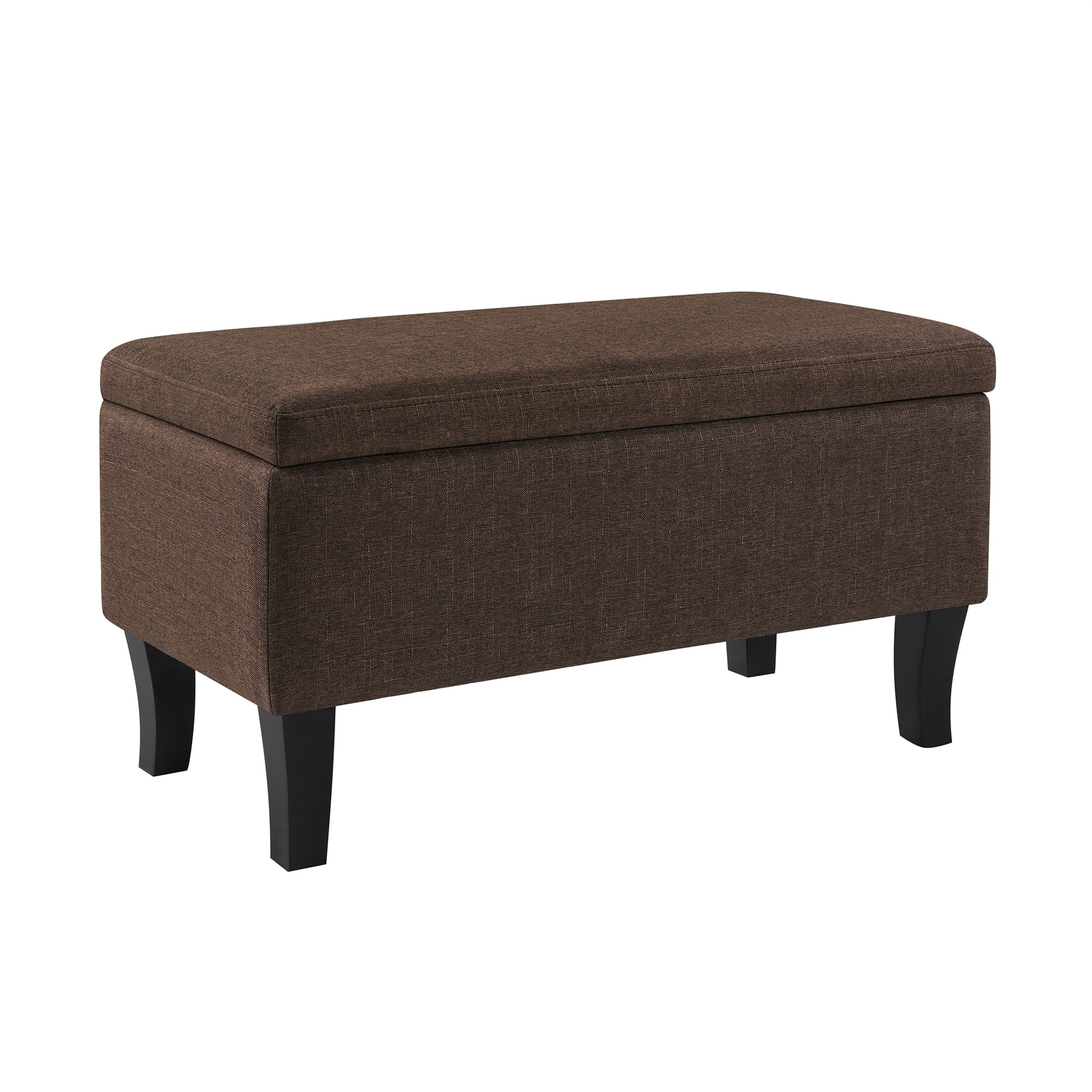 Convenience Concepts Designs4Comfort Winslow Storage Ottoman Bench, Medium Brown Fabric