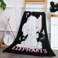thumbnail image 2 of Elephant Blanket Pink Elephant Gifts for Women - Just A Girl Who Loves Elephants, Soft Cozy Flannel Sofa Bed Throw Blanket, Kids Plush Small Blanket 50x40 Inch, 2 of 6