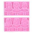 thumbnail image 2 of Molde de silicona NikouMX para fondant 2 piezas, 2 of 8