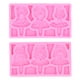 thumbnail image 2 of Moldes para fondant, 2 moldes de silicona, hermoso molde para pasteles, molde para hornear, muy recomendado, 2 of 13