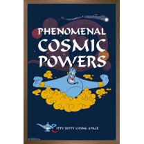Disney Aladdin - Cosmic Powers Wall Poster, 22.375" x 34", Framed