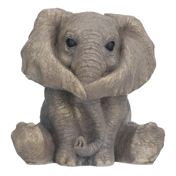 Higoodz Garden OutdoorDecoration,Home Decor,Resin Elephant Statue Crafts Cute Elephant Ornament