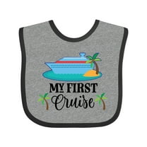 Inktastic My 1st Cruise Vacation Trip Boys or Girls Baby Bib