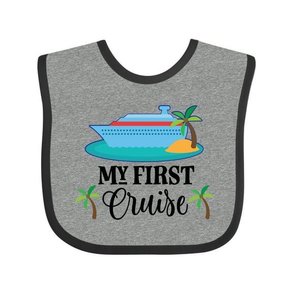 Inktastic My 1st Cruise Vacation Trip Boys or Girls Baby Bib