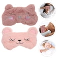 thumbnail image 3 of Miangastore 2pcs Plush Eye Masks Eye Protective Patches Cartoon Shading Blindfolds, 3 of 9