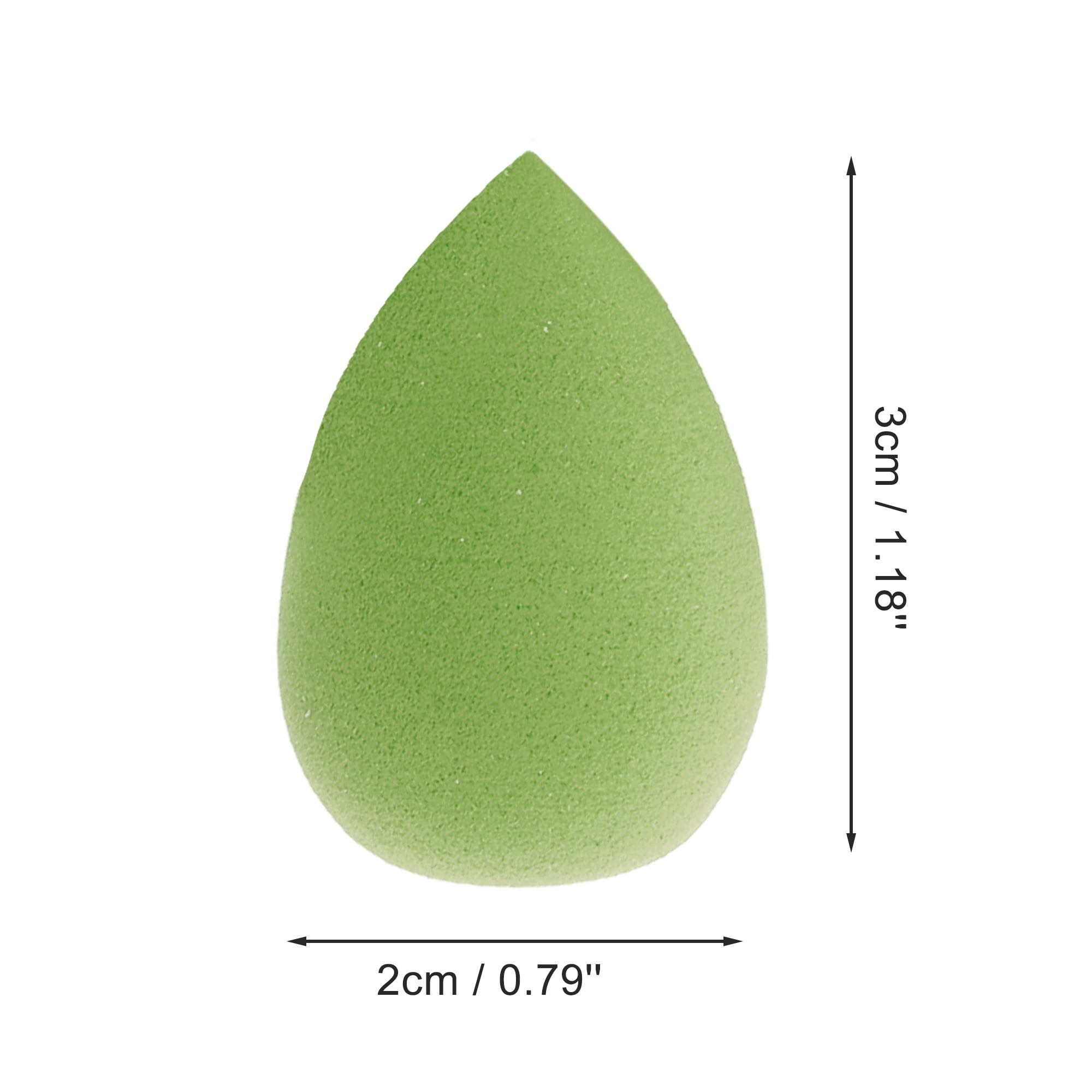 Unique Bargains 10 Pcs Mini Face Makeup Sponge for Makeup Green