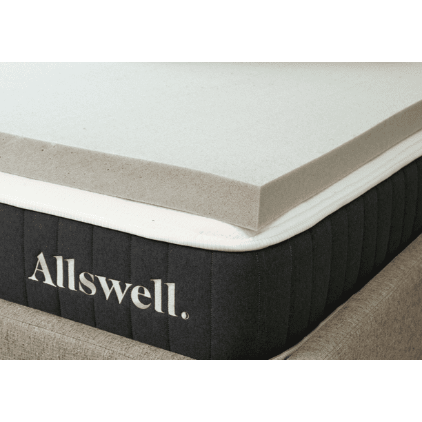 Allswell 3" Memory Foam Mattress Topper Infused with ...
