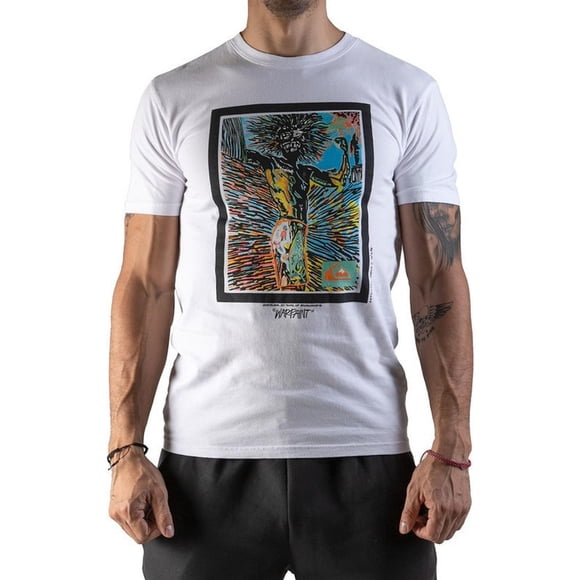 Playera Quiksilver Hombre Warpaint Blanco EQYZT05337WBB0