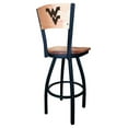 thumbnail image 2 of Holland Bar Stool  30 in. L038 - Black Wrinkle West Virginia Swivel Bar Stool with Laser Engraved Back, 2 of 3