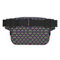 thumbnail image 3 of Disketp Mardi Gras Carnival3 Riñonera de Doble Capa, Bolsa de Cintura Ajustable para Viajes, Correr y Senderismo, Riñonera Ligera para Hombre y Mujer, 3 of 9