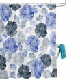 thumbnail image 2 of Shower Curtain for Bathroom Spring Watercolor Grey Blue Flowers Waterproof Bath Curtains Shower Curtains with Hooks,Abstract Floral Bathroom Curtain Privacy Drapes for Bathtubs Toilet 36x72in, 2 of 9