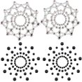 thumbnail image 1 of HUGFEGWE 2Pair Fun Crystal Rhinestone Pasties Breast Covers Body Jewelry U2537-17635, 1 of 7
