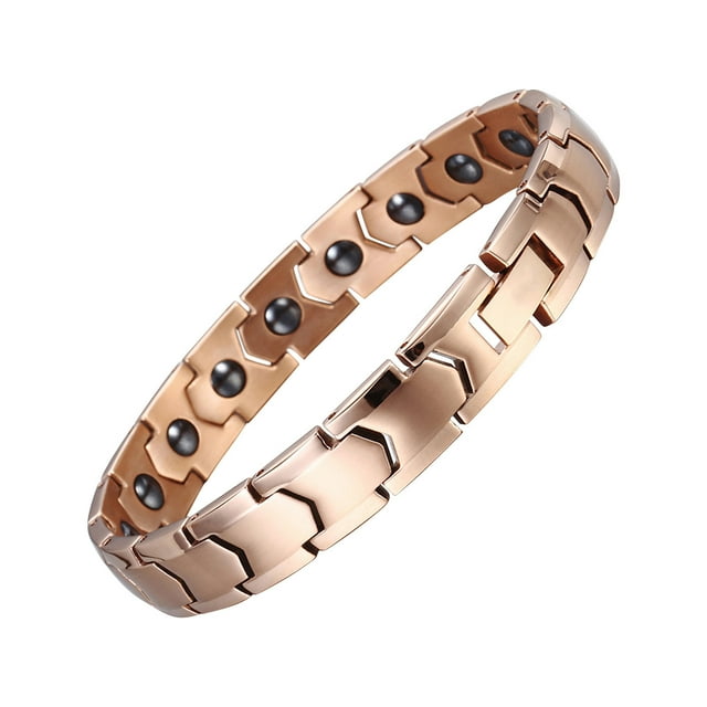 Pulsera magnética de acero inoxidable, pulsera de energía negativa, joyería para hombre, pulsera de terapia magnética