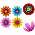 thumbnail image 3 of Bold Metal Flower Wall Art Hanging Decor for Outdoor Garden Yard Patio, 3 of 5