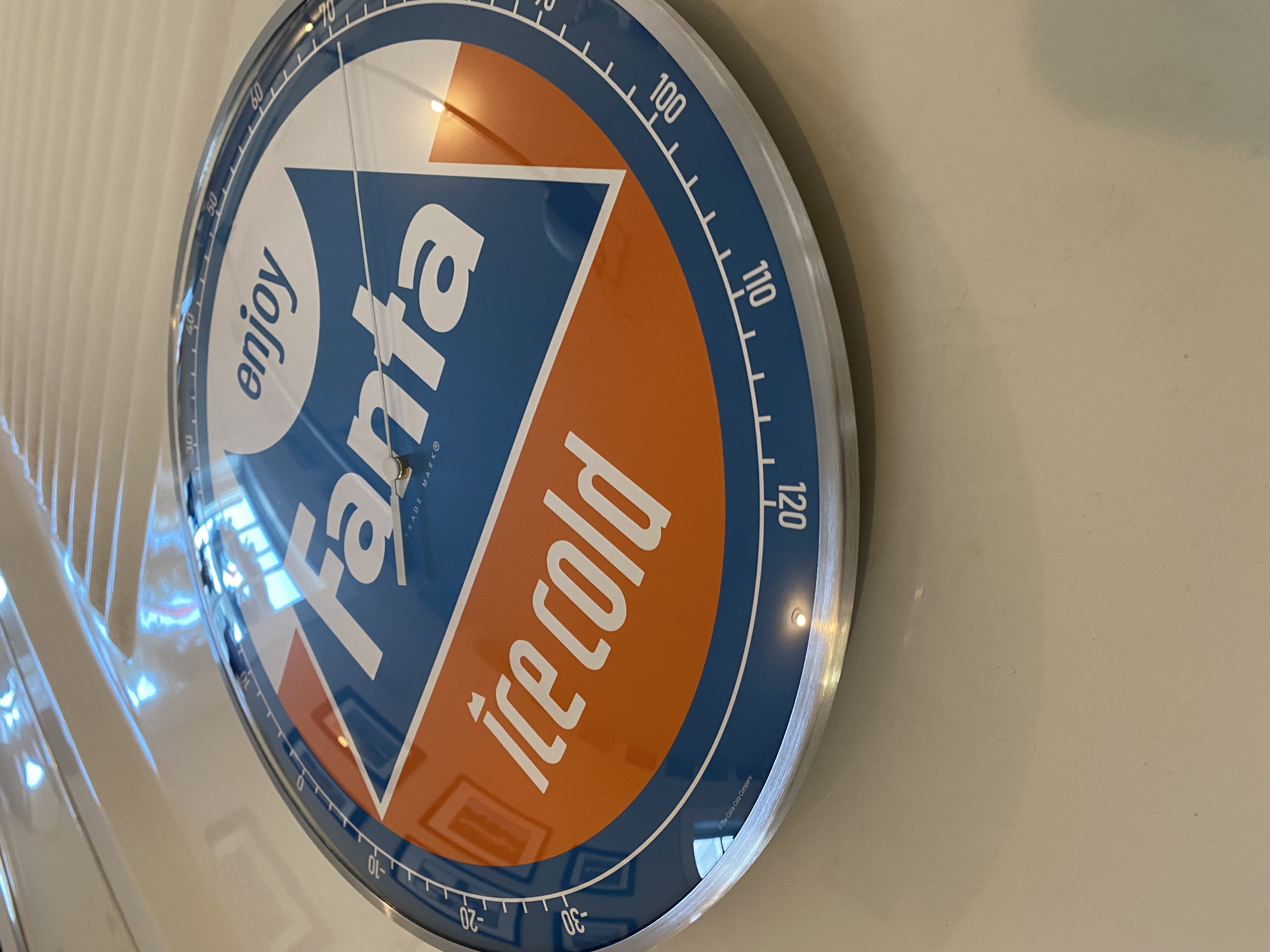 Fanta Soda Pop Vintage style Round Thermometer 12" INCH NEW GLASS FACE