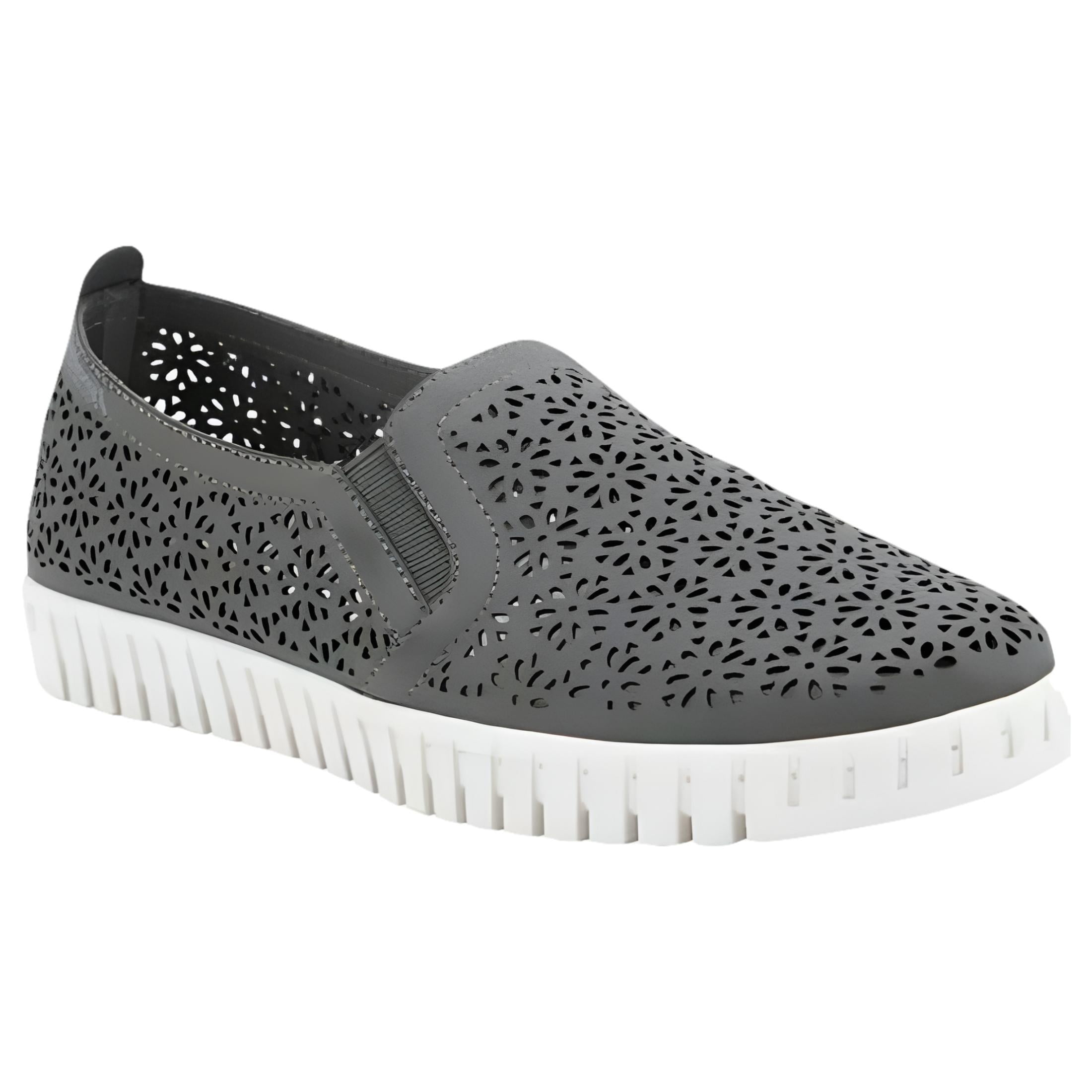 Dance Basix DB9 Slip-On Elastic Jazz Shoes - Full-Grain Leather Split Sole For Dance & Practice