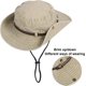 thumbnail image 2 of Sombrero plegable para el sol para hombre, sombrero de safari, anti UV, montañismo al aire libre, sombrero de viaje, gorra de pescador, sombrero de cubo, color caqui, 2 of 5