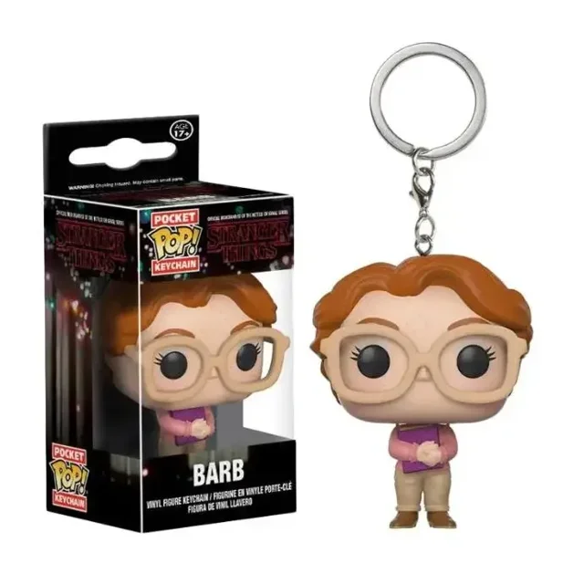 Funko Pop Pocket Pop Keychain Eleven Robin Barb Steve Dustin Key Ring Chain Model Toy Adults Children Gift Toys