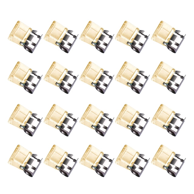 Pinces à Pousser en Métal Transparent avec Étui de Rangement Pince Polyvalente pour Reliure pour Ourlet de Pantalon Livre Documents Pince Réutilisable Colorée pour Papier pour Bureau École Organisation à la Maison