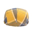 thumbnail image 5 of WITHMOONS Adjustable Colorful Plaid Flat Cap Newsboy Cabbie Gatsby Golf Beret Hat YZ30109 (Yellow), 5 of 7
