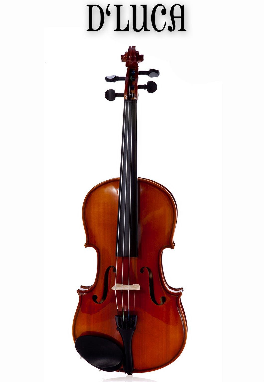 D'Luca Meister Ebony Fitted Beginner Violin Outfit 1/10