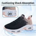 thumbnail image 3 of JOYFON Women Running Shoes Tennis Athletic Sneakers Cushioned Non Slip Lightweight Walking Shoes BlackOrange Size 10, 3 of 6