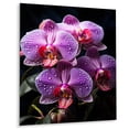 thumbnail image 2 of Designart "violet Flowers Mystic Orchids" Floral Metal Art Living Room, 2 of 5