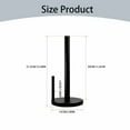 Paper Towel Holder Black Kitchen Roll Holder Premium Stainless Paper