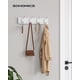thumbnail image 2 of SONGMICS Perchero de Pared, 4 Ganchos Dobles de Metal, para Abrigos, Bolsos, Llaves, en la Entrada, Dormitorio, Salón, Premontado, Blanco Nube, 2 of 5
