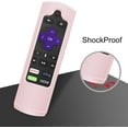 thumbnail image 6 of Fintie Remote Silicone Case for Roku Voice, Roku Express 4K+ 2021, Ultra LT Enhanced Voice, Express 3930, Premiere+ 3921, Streaming Stick+ Remote, Honey Comb Anti Slip Shockproof Cover, Pink Sand, 6 of 7