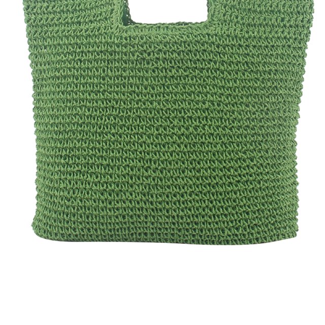 Bolsas de playa de verano Bolsa tejido de gran capacidad para mujer Bolsas casuales de moda (Verde) Likrtyny Para Estrenar