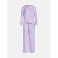 thumbnail image 5 of Joyspun Women's Essential Sleep Top and Pants, 2-Piece Pajama Set, Sizes XS-3X, 5 of 5