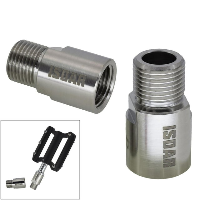 Extensores de Pedal de , 1 par de extensión de Pedal de de material acero , espaciador apto para cualquier 9/16 en pedales DYNWAVEMX Extensores de pedal de bicicleta