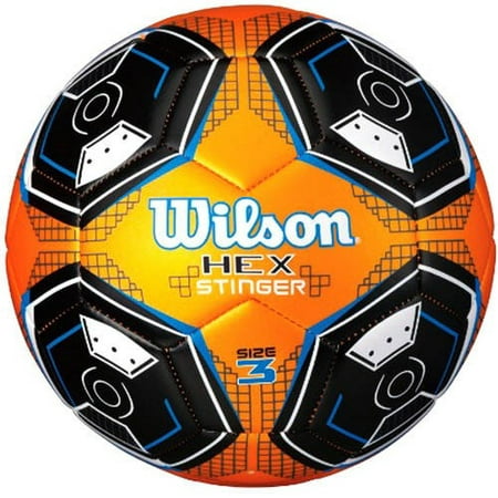 Wilson Hex Sting Soccer Ball, Size 3, Orange