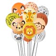 thumbnail image 1 of Set de globos de látex Jungle Animal, 12 pulgadas, 9 unidades, para fiestas, 1 of 1